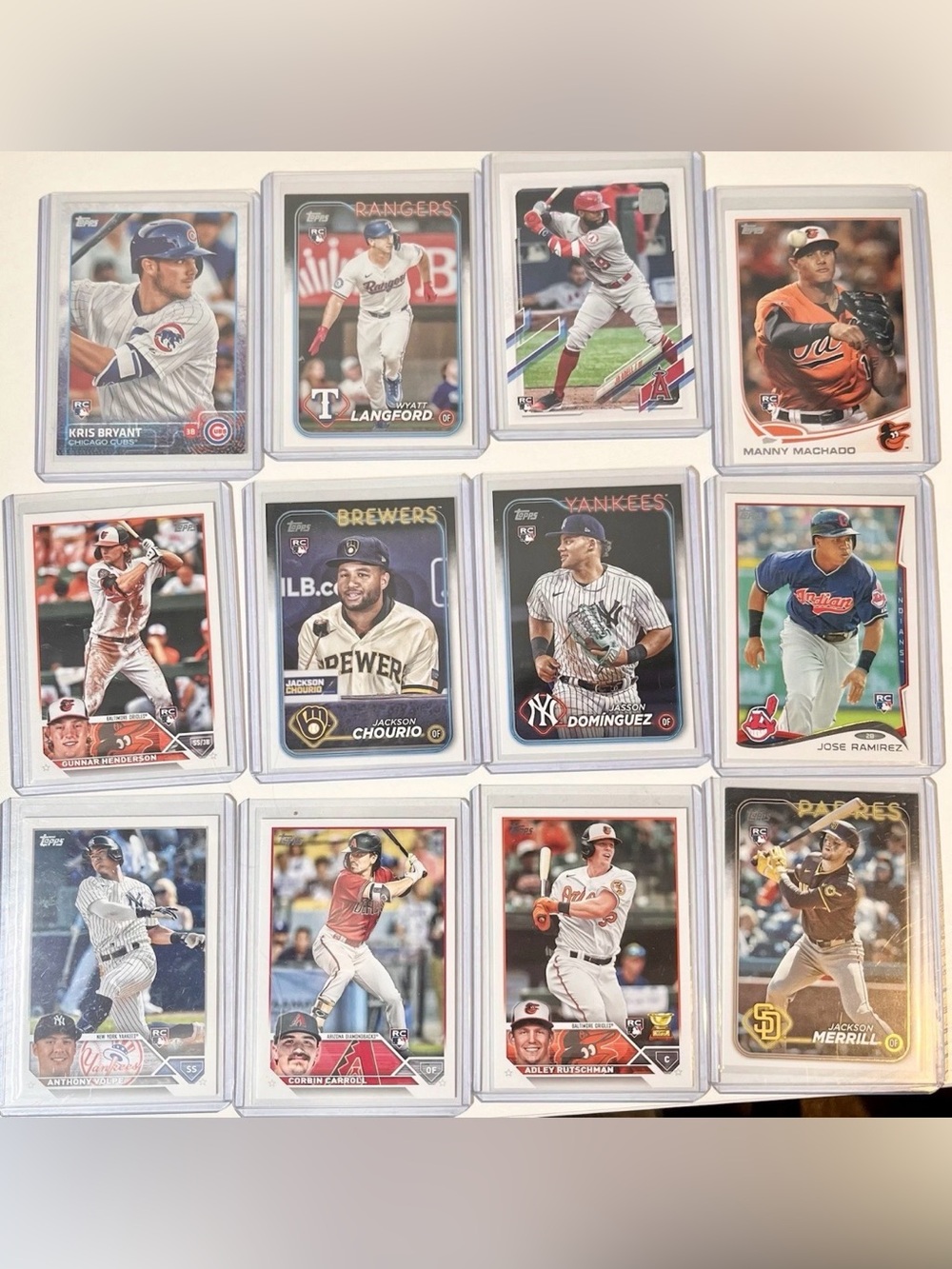 Topps MLB Rookie Card Lot - set of 12